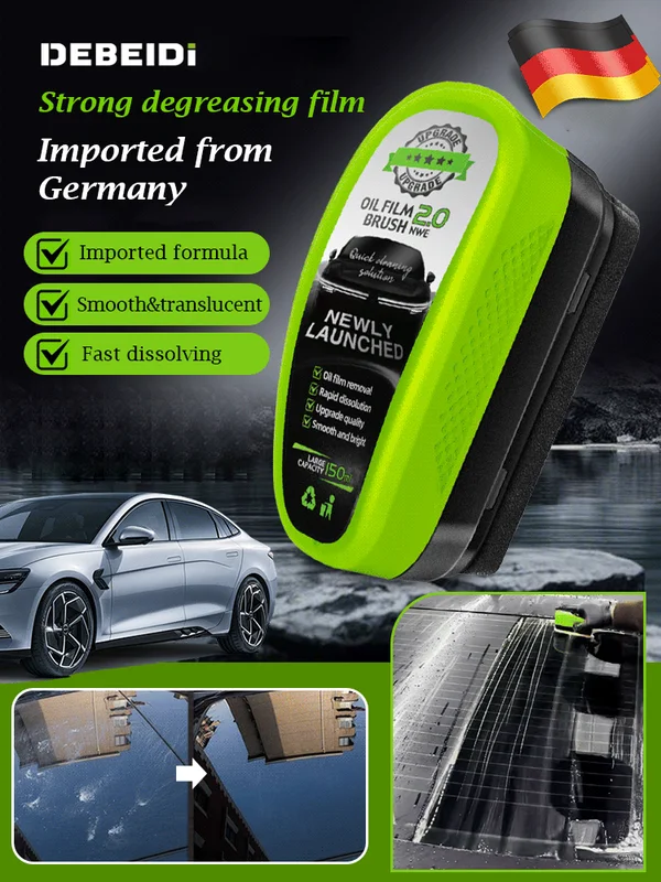 Universal Glass Cleaner,clear Vision Car Glass Oil Film Cleaner Brush For Windshield | Bottle also Included - Image 4