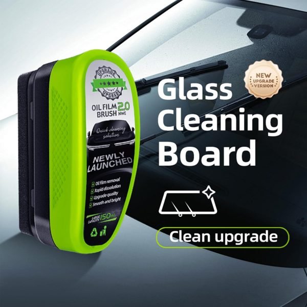 Universal Glass Cleaner,clear Vision Car Glass Oil Film Cleaner Brush For Windshield | Bottle also Included - Image 3