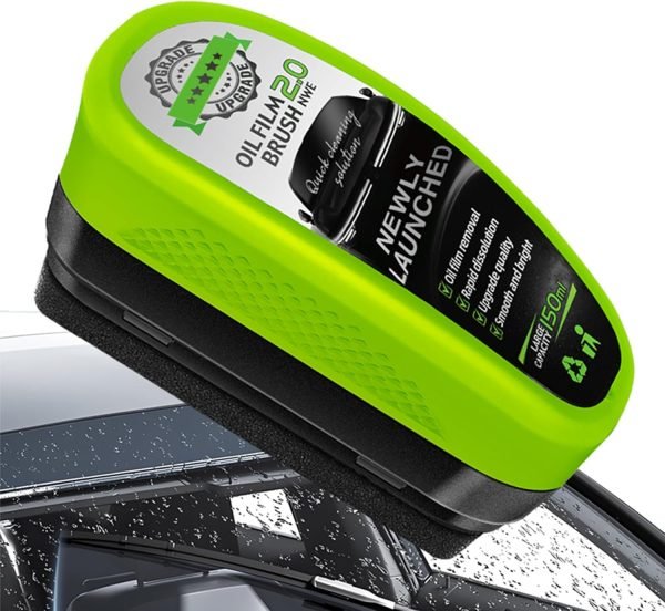 Universal Glass Cleaner,clear Vision Car Glass Oil Film Cleaner Brush For Windshield | Bottle also Included - Image 14