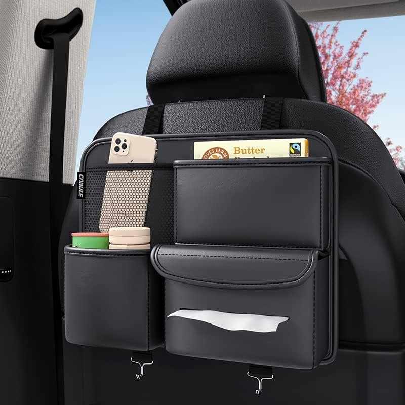 Multifunction Small objects Car seat Organizer Car Storage Organizer Car Seat Side Organizer Car Seat Back Protectors Premium PU Car storage bag Car Accessories - Image 6