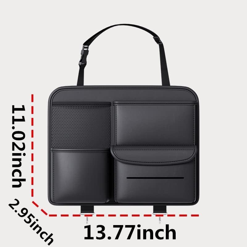 Multifunction Small objects Car seat Organizer Car Storage Organizer Car Seat Side Organizer Car Seat Back Protectors Premium PU Car storage bag Car Accessories - Image 5