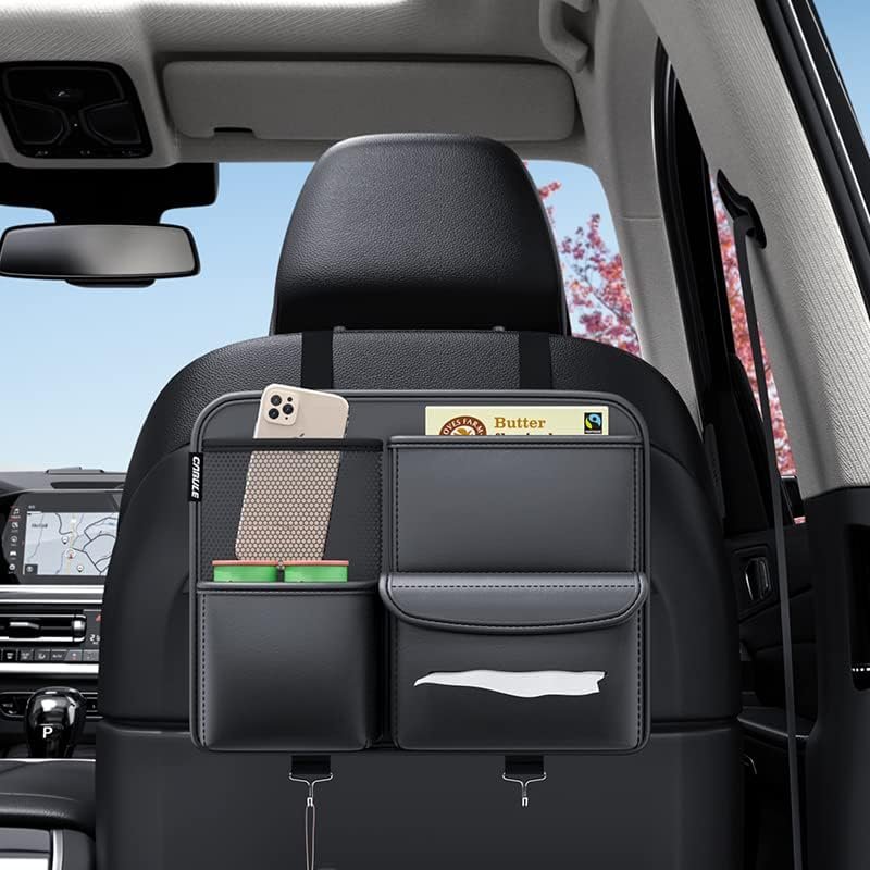 Multifunction Small objects Car seat Organizer Car Storage Organizer Car Seat Side Organizer Car Seat Back Protectors Premium PU Car storage bag Car Accessories - Image 3