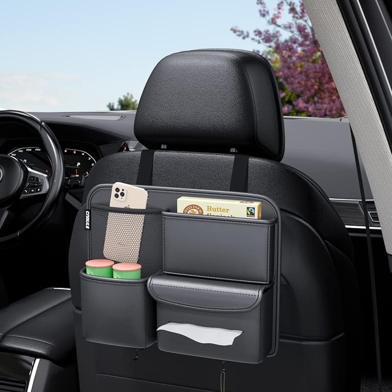 Multifunction Small objects Car seat Organizer Car Storage Organizer Car Seat Side Organizer Car Seat Back Protectors Premium PU Car storage bag Car Accessories - Image 2
