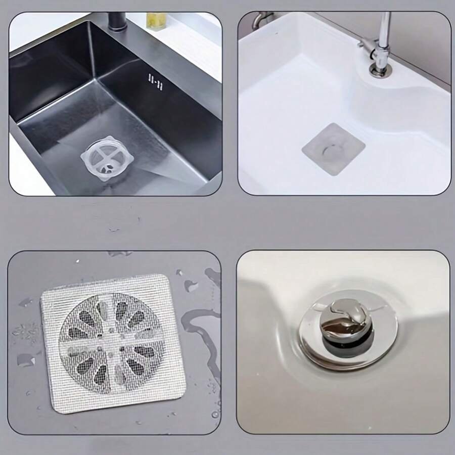 Anti-blocking Filter Screen Disposable Floor Drain Sticker Hair Catcher Drain Stopper Cover Kitchen Bathroom Accessories - Image 5