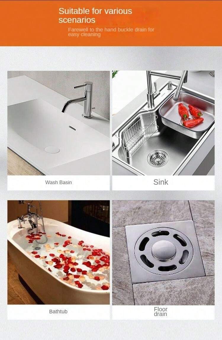 Anti-blocking Filter Screen Disposable Floor Drain Sticker Hair Catcher Drain Stopper Cover Kitchen Bathroom Accessories - Image 8