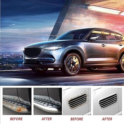 Rust paint Metallic Paint Anti Rust Protection Coating for removing rust from metal (with brush )Steel Box - 300gm - Grey - Image 7