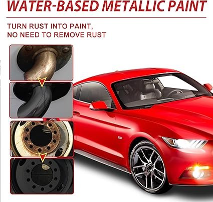 Rust paint Metallic Paint Anti Rust Protection Coating for removing rust from metal (with brush )Steel Box - 300gm - Grey - Image 6