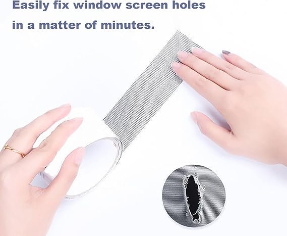 Mesh Roll Tape Window Screen Repair Patch | Keep Mosquitoes Out with Our Anti-Insect, Self-Adhesive Mesh Patch Tape - 2 meter - Image 3