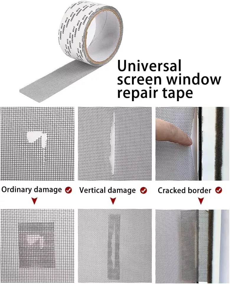 Mesh Roll Tape Window Screen Repair Patch | Keep Mosquitoes Out with Our Anti-Insect, Self-Adhesive Mesh Patch Tape - 2 meter - Image 7