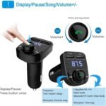 "X8 multifunctional car MP3 player with wireless FM transmitter and dual USB 3.1A fast charging ports"