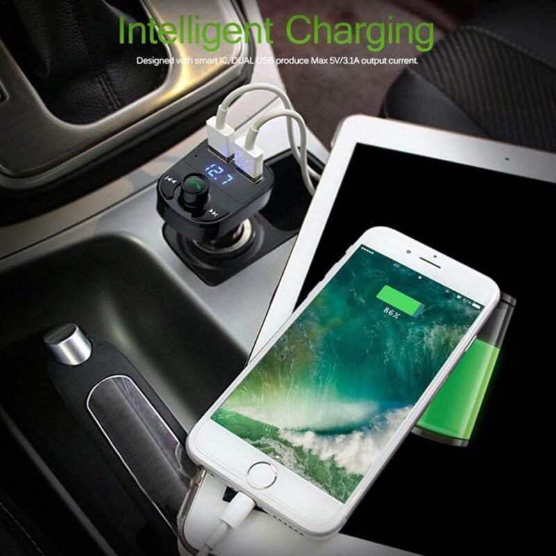 X8 - Multifunctional Car Mp3 Player | Car Wireless FM Transmitter | Car Mp3 Modulator - 3.1A | Car Accessories ( Random Color ) - Image 5