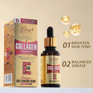 30ML Vitamin E Anti-Aging Facial Serum bottle for hydrating and nourishing skin.