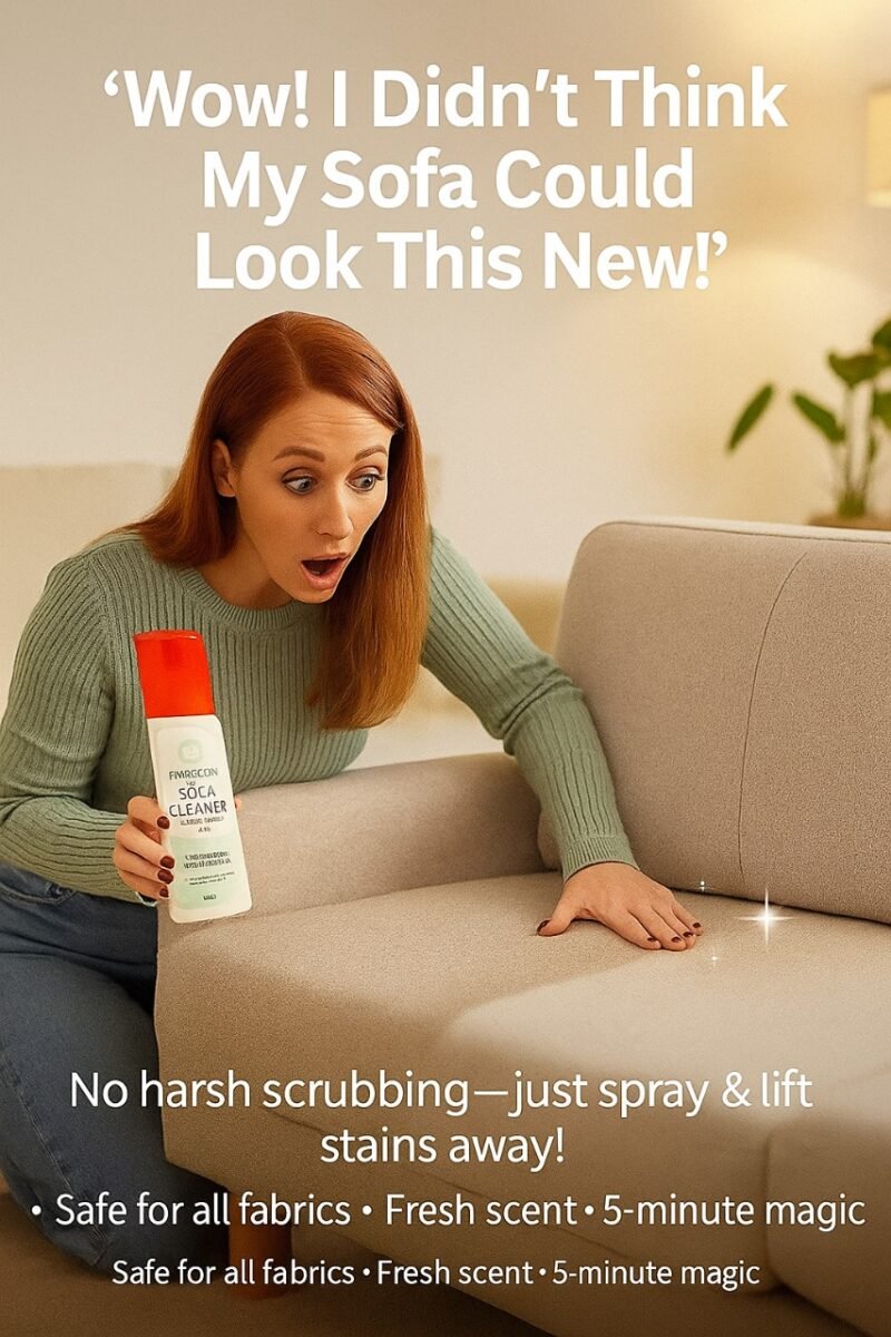 Puresofa Sofa Cleaner Spray 150ml – fabric-safe upholstery cleaner, removes stains and dirt, quick-drying with fresh scent.
