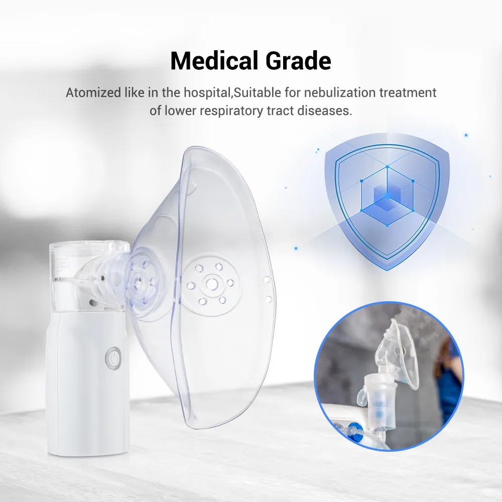 Portable Mesh Nebulizer – Silent Handheld Inhaler for Adults & Kids | Compact Asthma & Respiratory Relief Machine - Image 3
