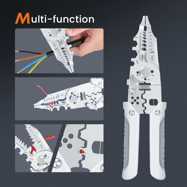 Multi-function Wire Stripper And Cutter – 10-in-1 Electrical Tool With Wire Cutting, Stripping, Crimping & Screw Functions - Image 6