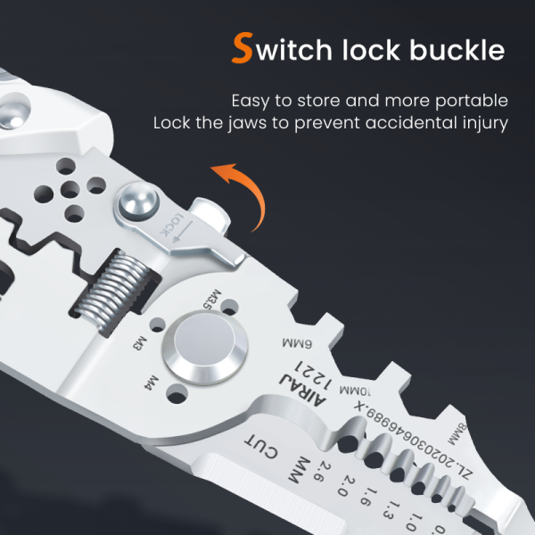 Multi-function Wire Stripper And Cutter – 10-in-1 Electrical Tool With Wire Cutting, Stripping, Crimping & Screw Functions - Image 8