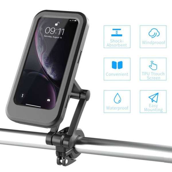 Waterproof Magnetic Bicycle Mobile Phone Holder – 360° Rotation - Image 6