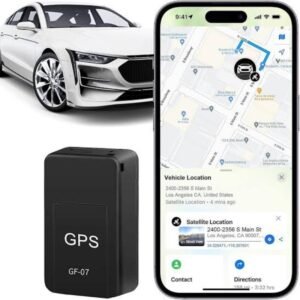 Mini Magnetic GPS Tracker with real-time location tracking, voice monitoring, and route recording for vehicles, kids, pets, and assets.
