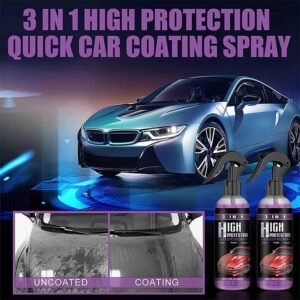 "3-in-1 Quick Coating Car Spray 100ml – cleaner, protector, and gloss polish for cars, bikes, and trucks"
