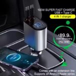 4-In-1 Retractable Car Charger