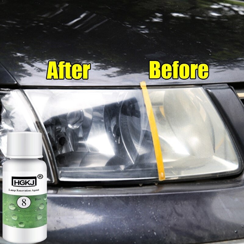 HGKJ-8 Car Headlight Restoration Spray 50ml | Clear Shine & UV Protection - Image 5
